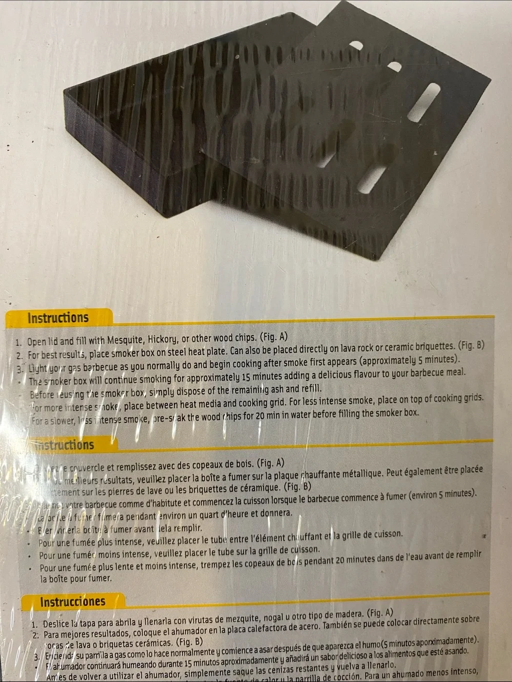 NIP Grillpro Cast Iron Smoker Box